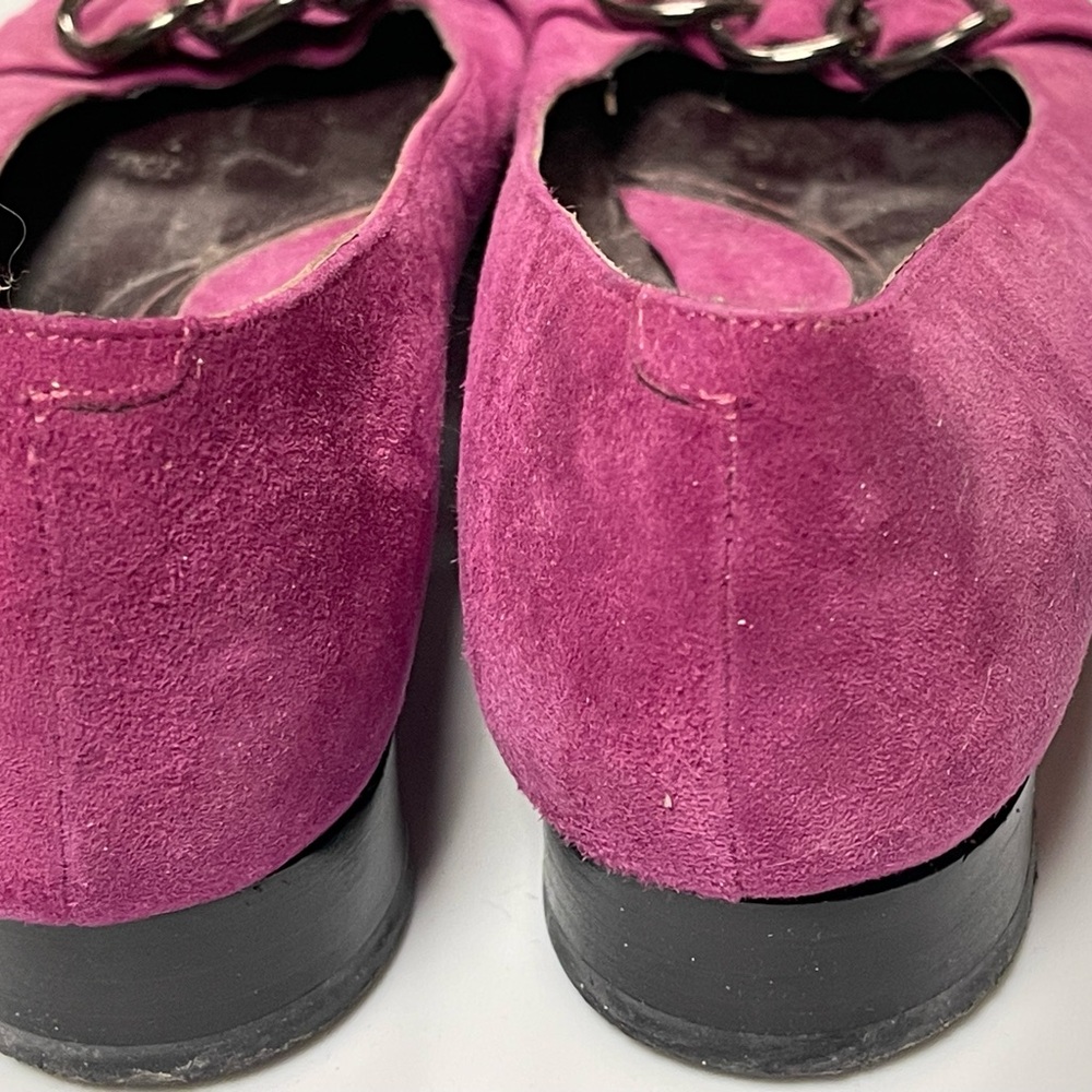 ViA SPIGA Women's Pink Suede Flats, size 8 - Picture 3 of 4